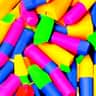 A small picture of Fluorescent crayons